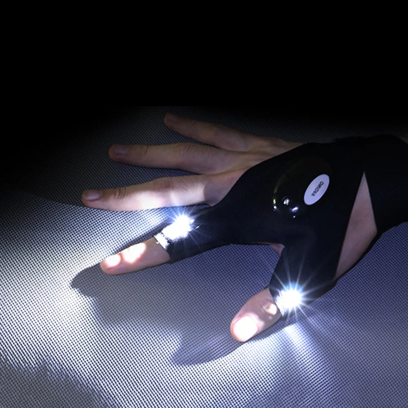 led flashlight gloves, for camping fishing and repairing - nivoland