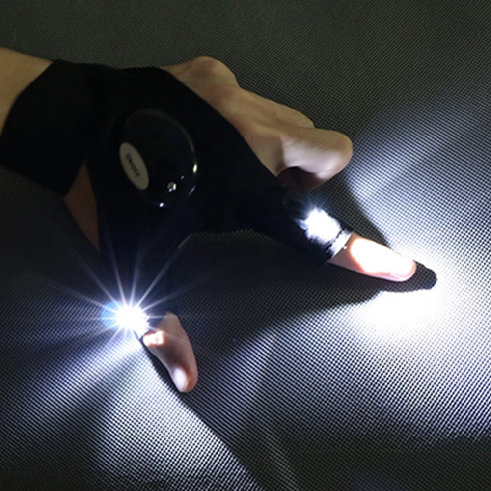 led flashlight gloves, for camping fishing and repairing - nivoland