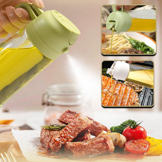 2 in 1 Olive Oil Sprayer and Dispenser Bottle